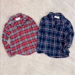 Old Navy Red and Blue Button Down bundle